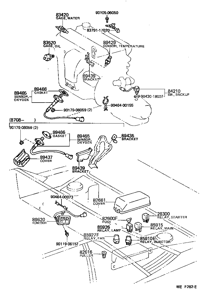 84160-17010 SWITCH, REAR FOG LAMP product image