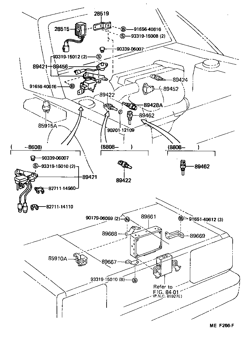 89661-17140 COMPUTER, ENGINE CONTROL product image