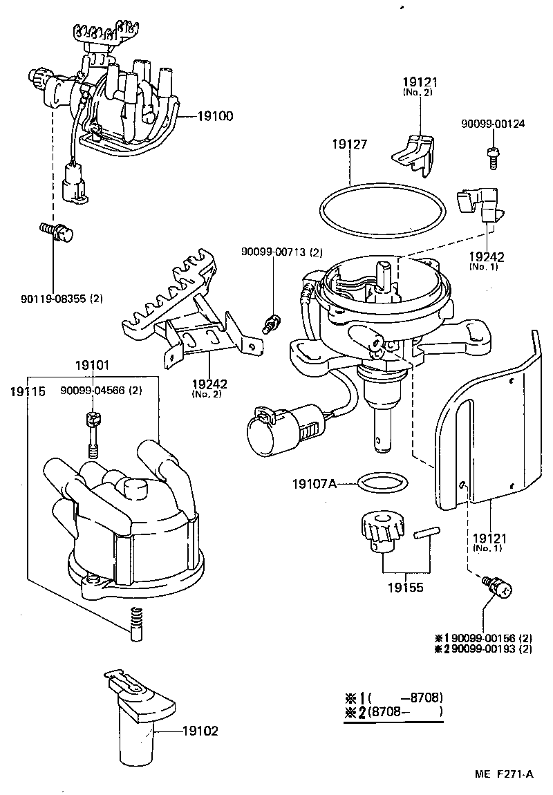 19102-73020 ROTOR SUB-ASSY, DISTRIBUTOR product image