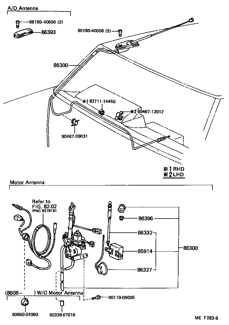 86327-22210 CABLE, W/ANTENNA DRUM product image