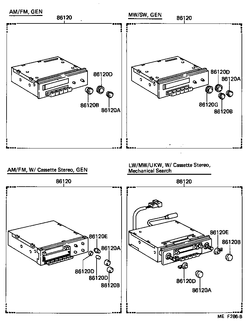 86211-17010 BRACKET, RADIO, NO.1 product image