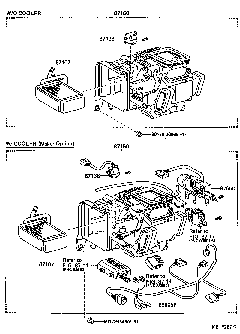 55909-17030 CABLE SUB-ASSY, AIRMIX DAMPER CONTROL product image