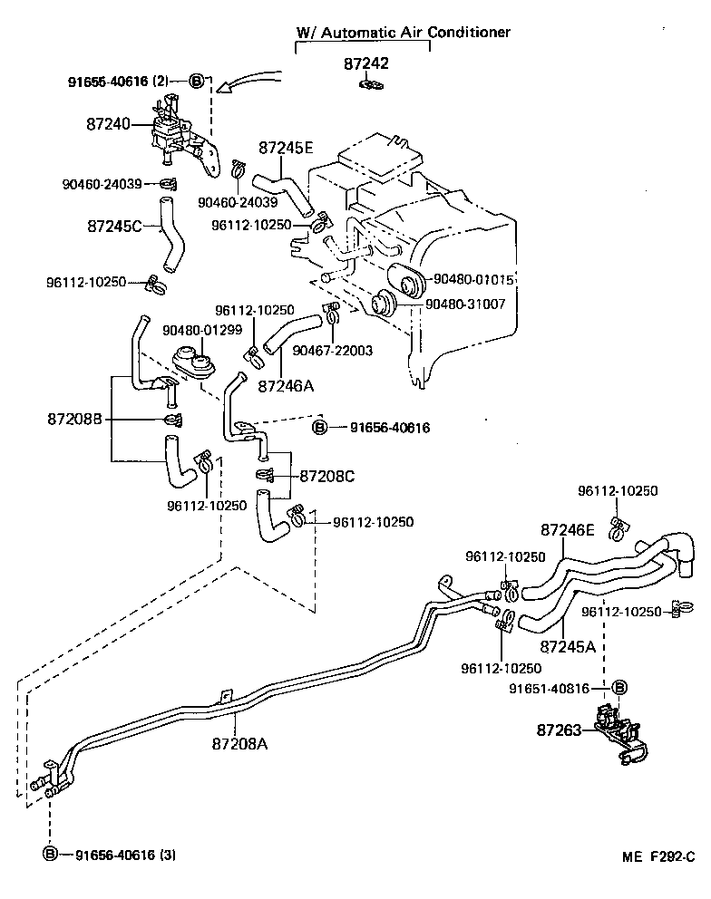 87240-17030 VALVE ASSY, HEATER WATER product image