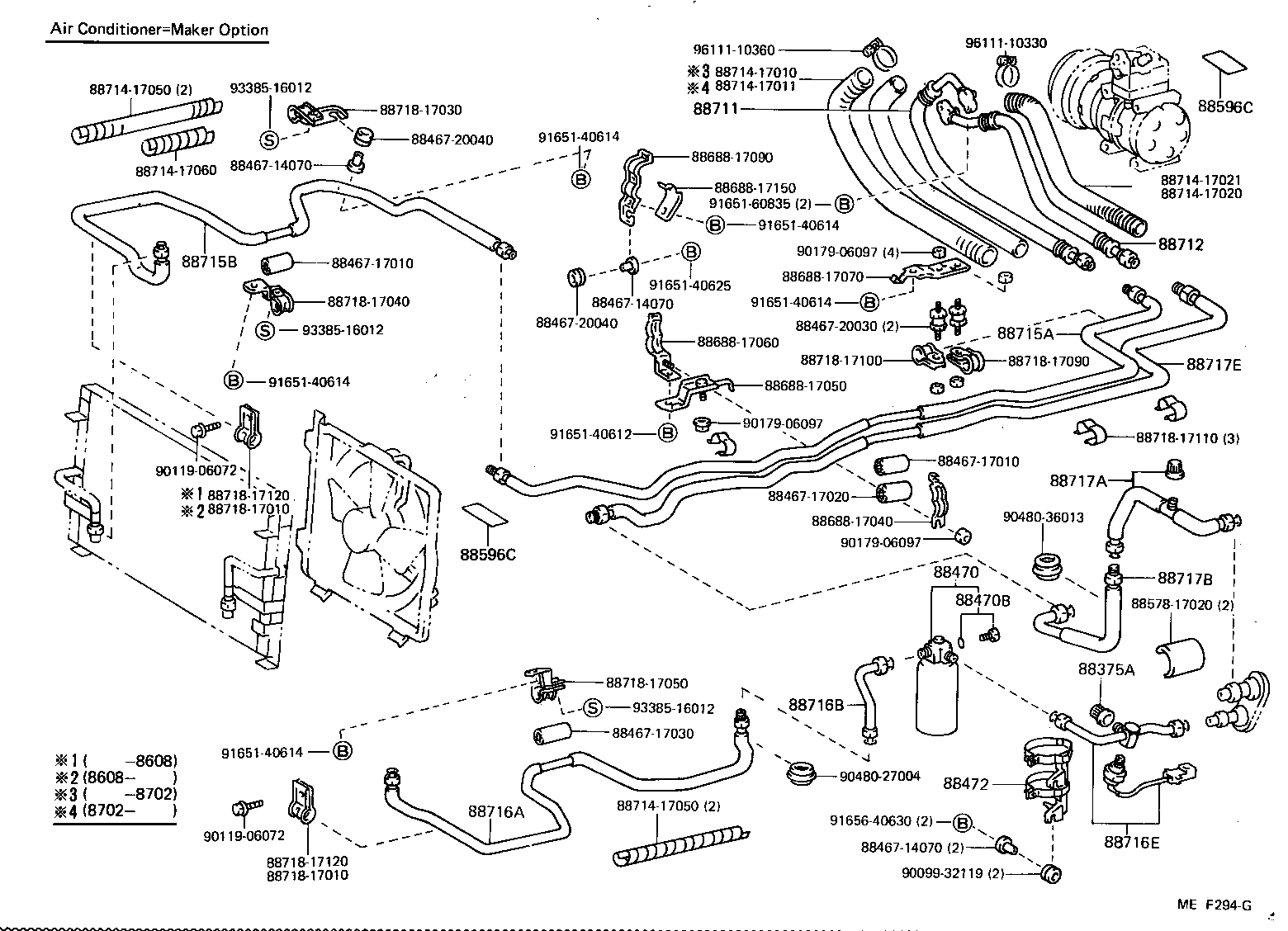 88720-17020 HOSE, COOLER REFRIGERANT SUCTION, NO.1 product image