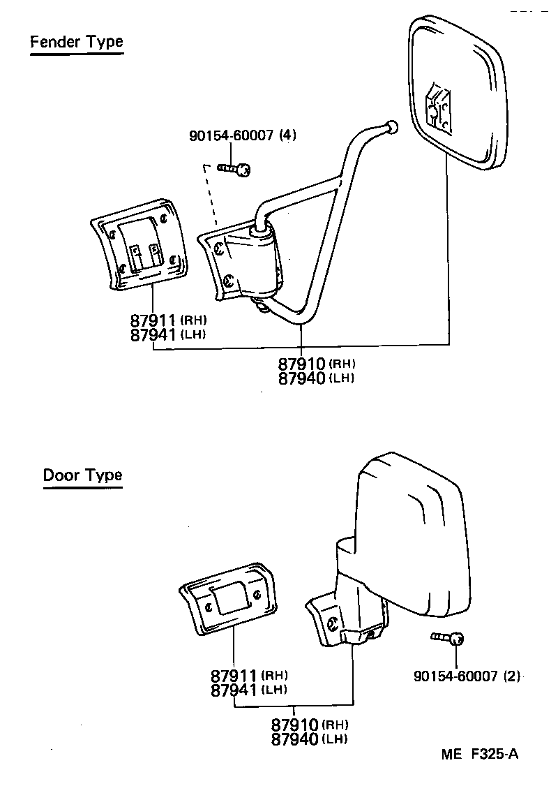 87810-90K06 MIRROR ASSY, INNER REAR VIEW product image