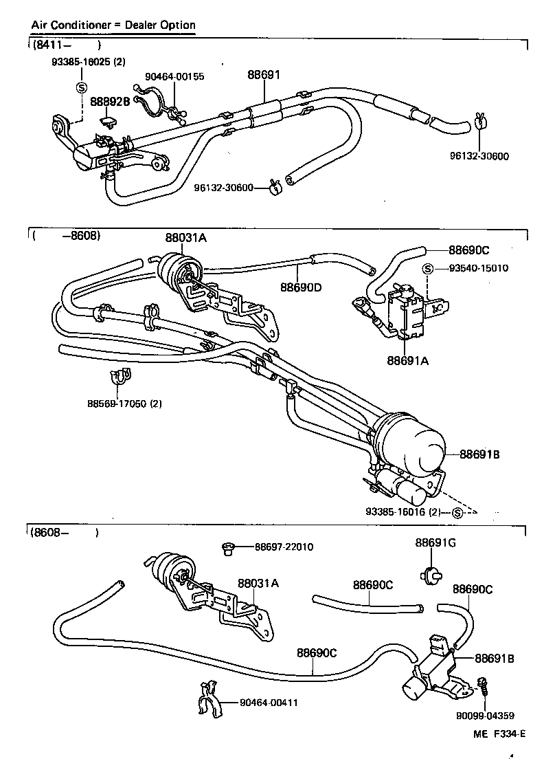88689-17030 HOSE, VACUUM (FOR IDLE UP DEVICE), NO.1 product image