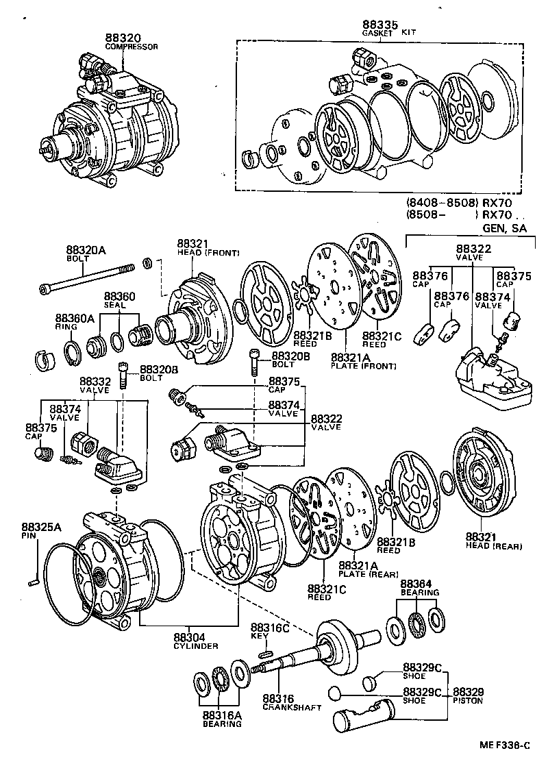 88440-26070 PULLEY ASSY, IDLE, NO.2 product image