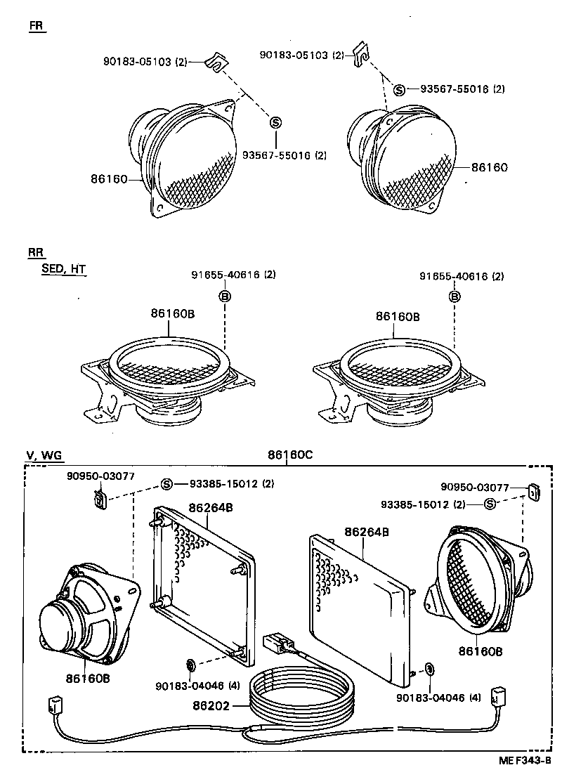 86205-22010 WIRE, SPEAKER, NO.1 product image