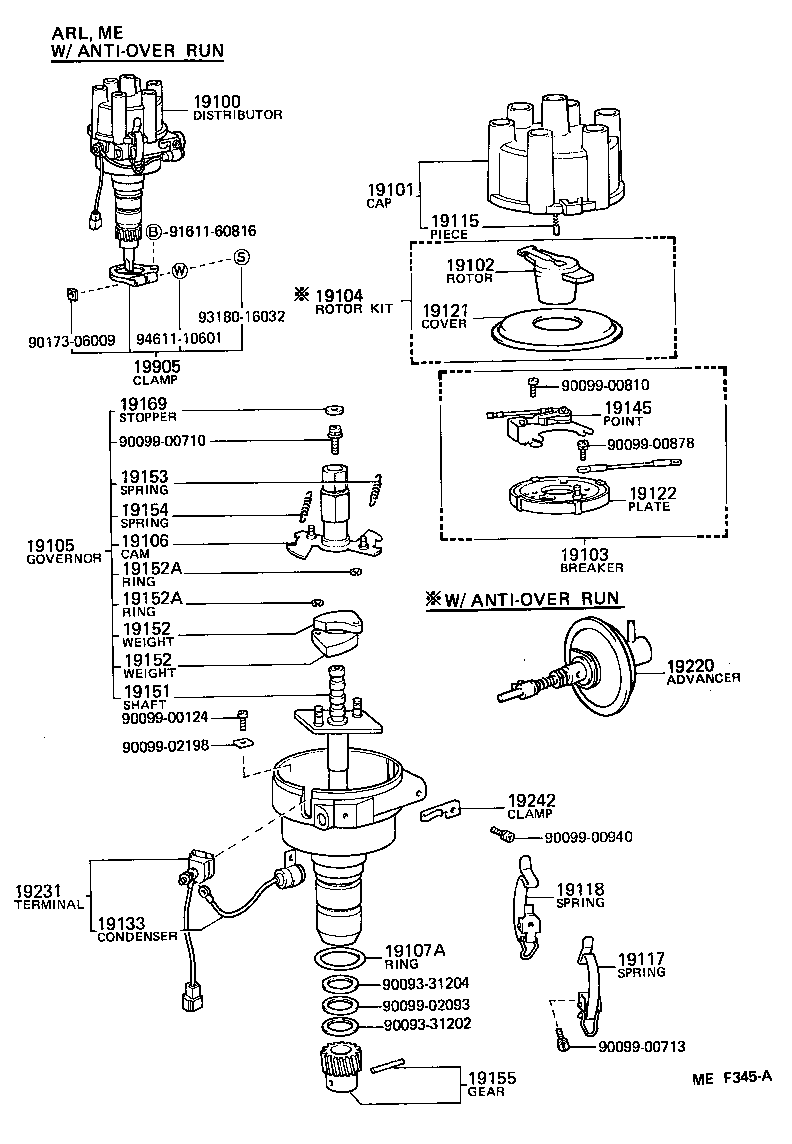 19133-35170 CONDENSER, DISTRIBUTOR product image