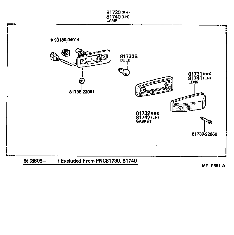 81730-69025 LAMP ASSY, SIDE TURN SIGNAL, RH product image