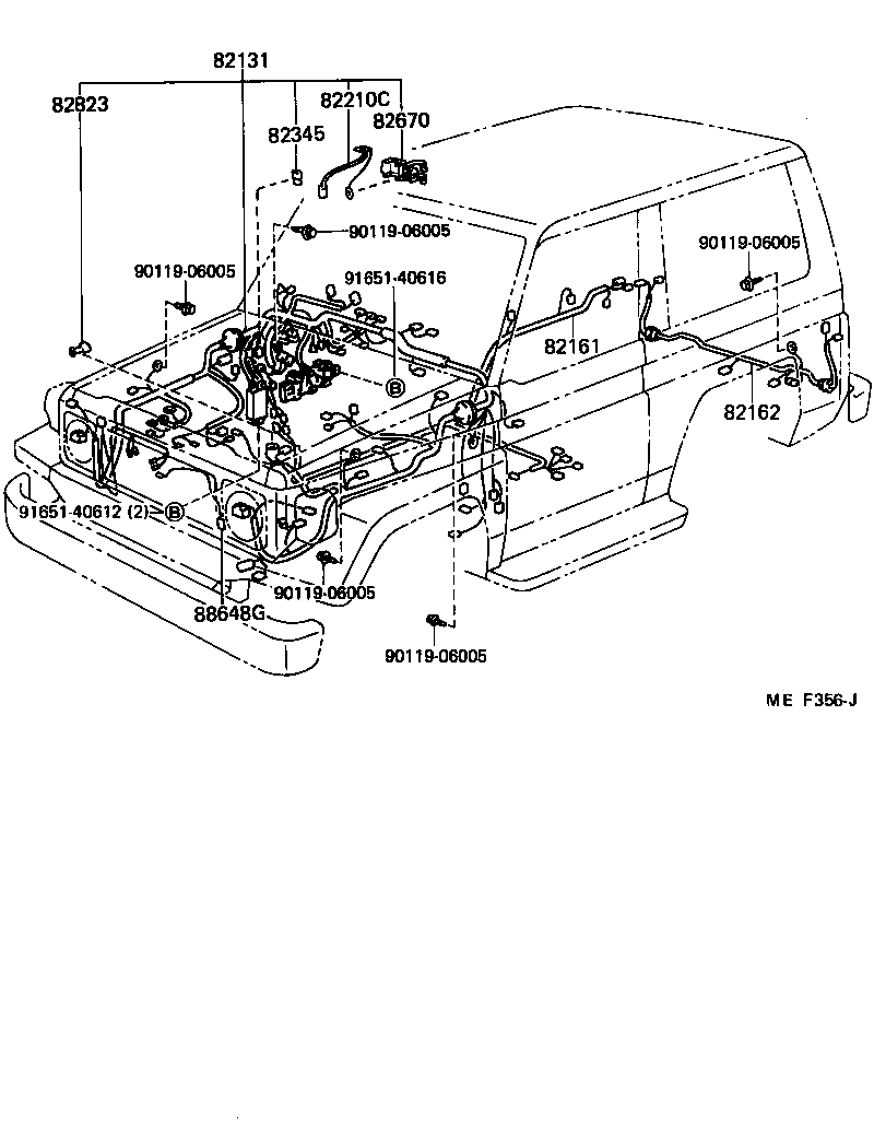 82151-90K05 WIRE, FRONT DOOR, NO.2, RH product image