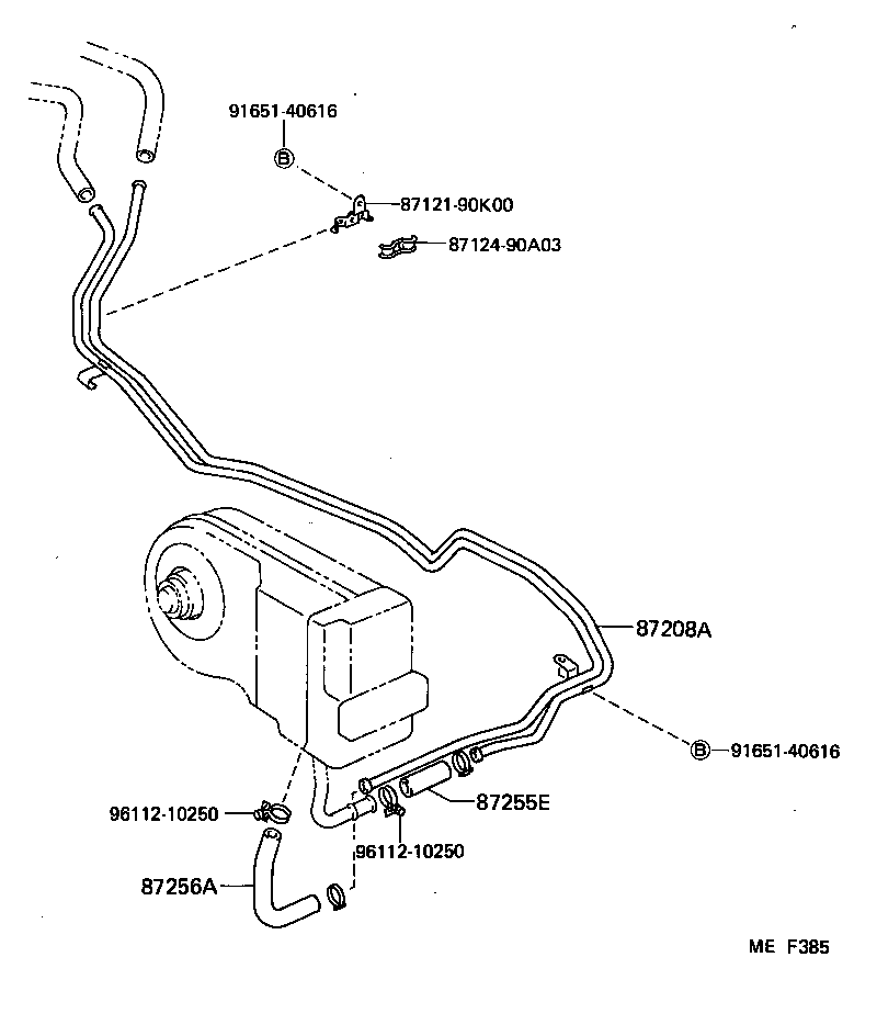 87245-90K01 HOSE, HEATER WATER, OUTLET A product image