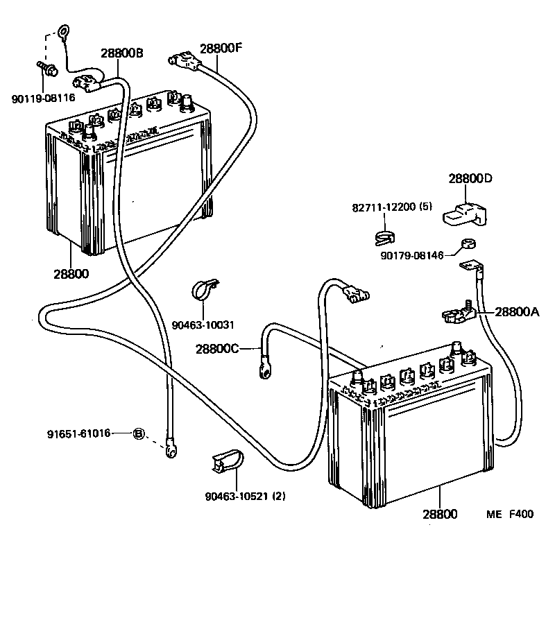 82122-90K02 CABLE, BATTERY TO STARTER(FOR BATTERY TO MAIN SWITCH) product image