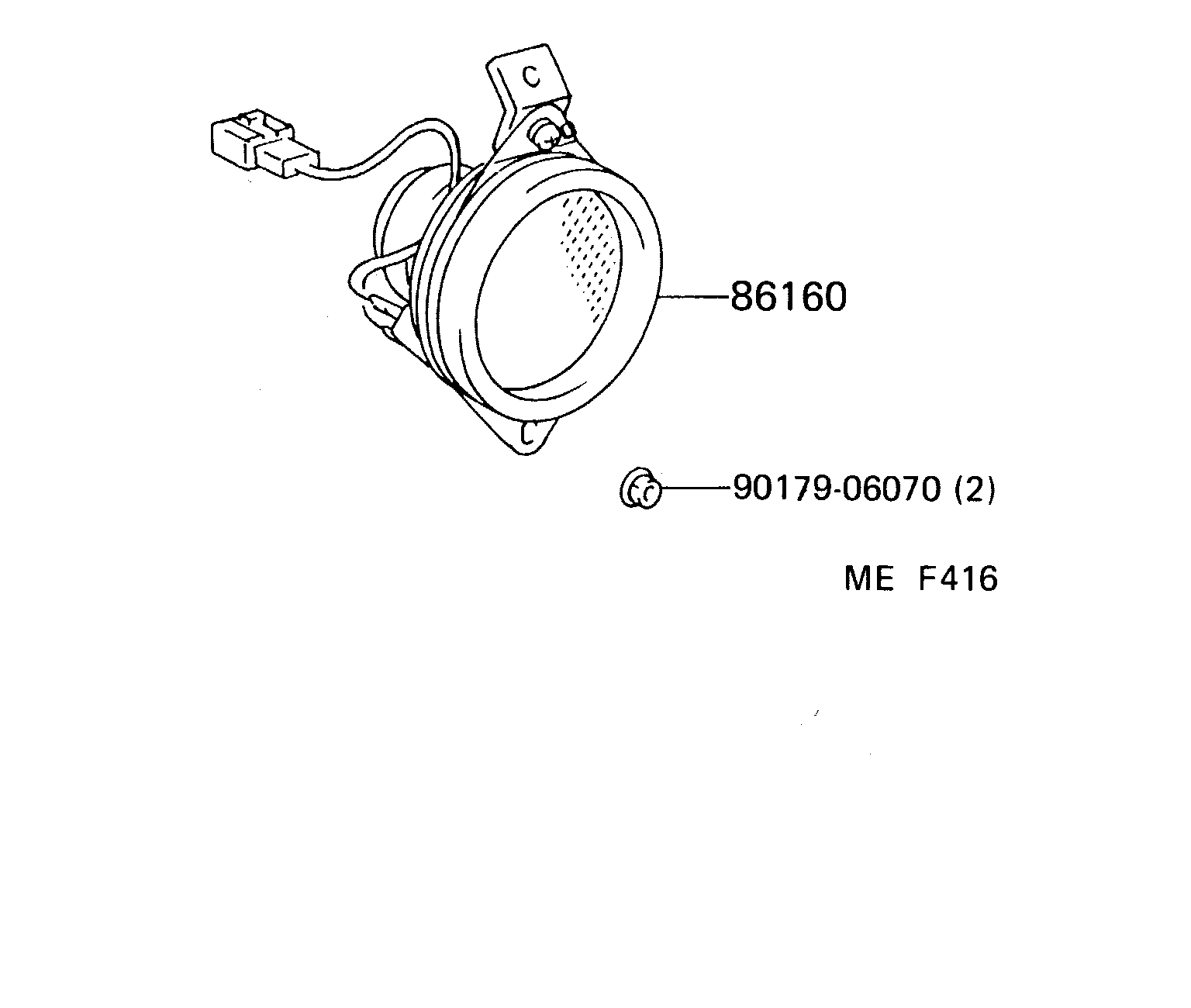86160-90K03 SPEAKER ASSY, FRONT NO.1 product image