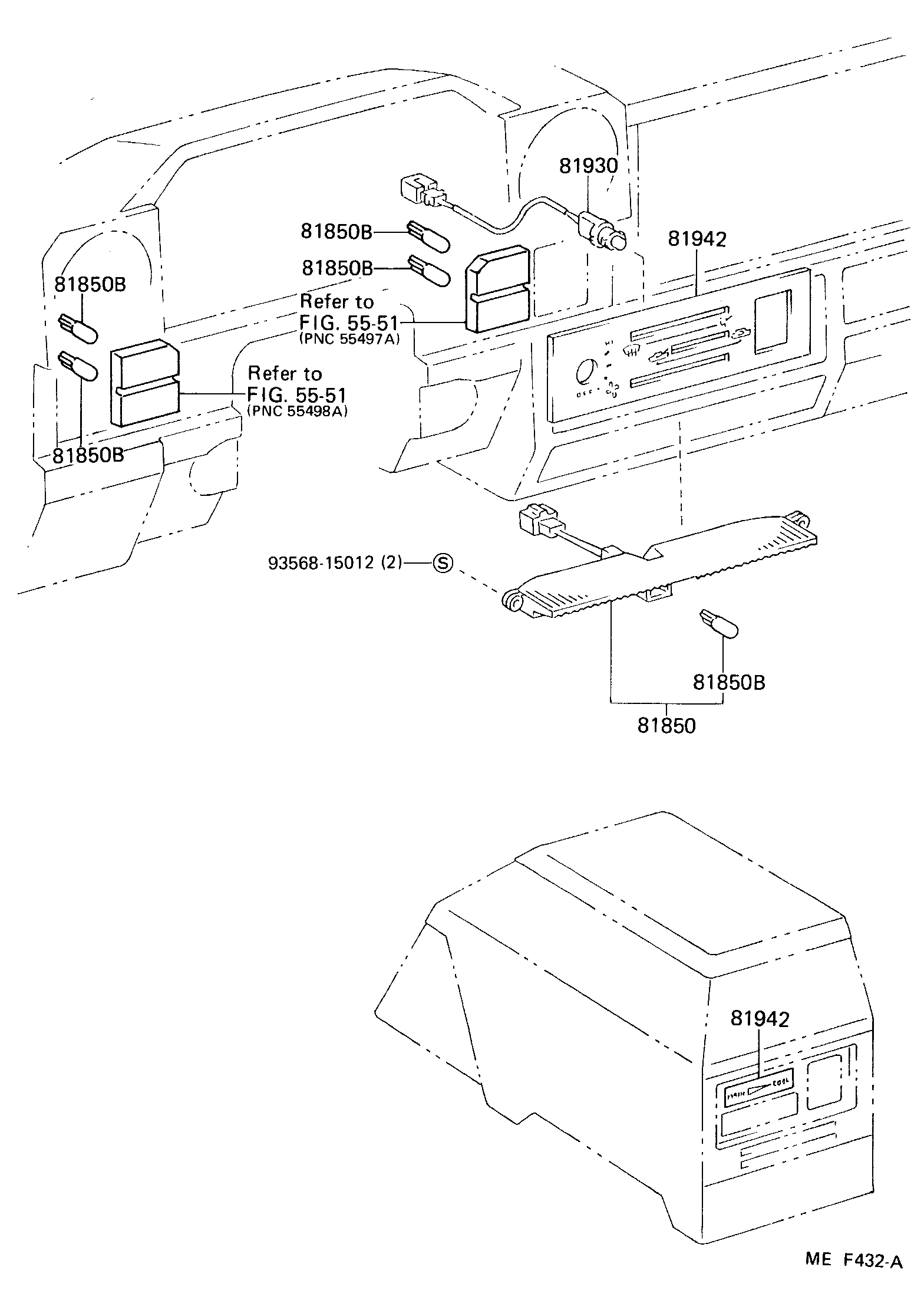 Toyota 81850-90K00 LAMP ASSY, INDICATOR