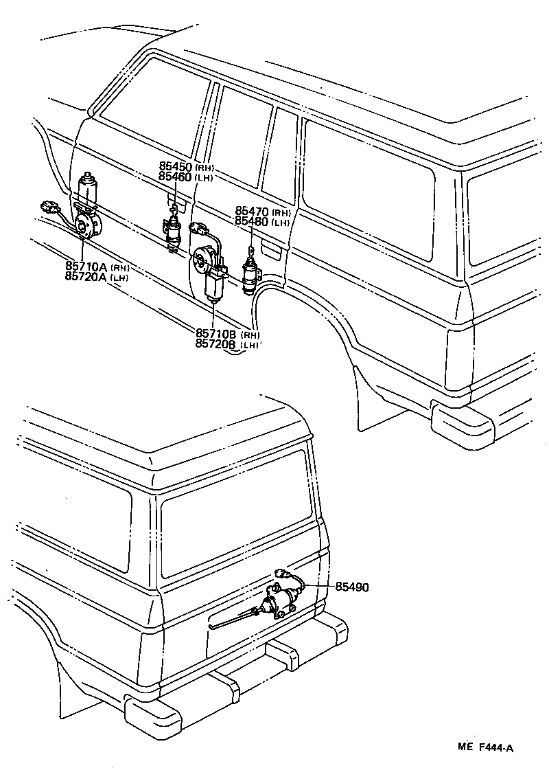 85710-90A02 MOTOR ASSY, POWER WINDOW REGULATOR, FRONT RH product image