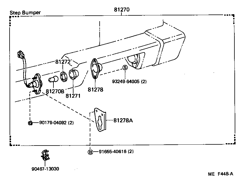 81690-69015 LAMP ASSY, LICENSE PLATE product image