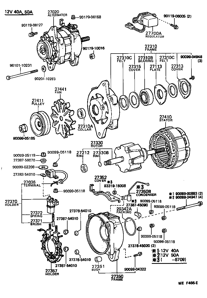27020-56380 ALTERNATOR ASSY product image