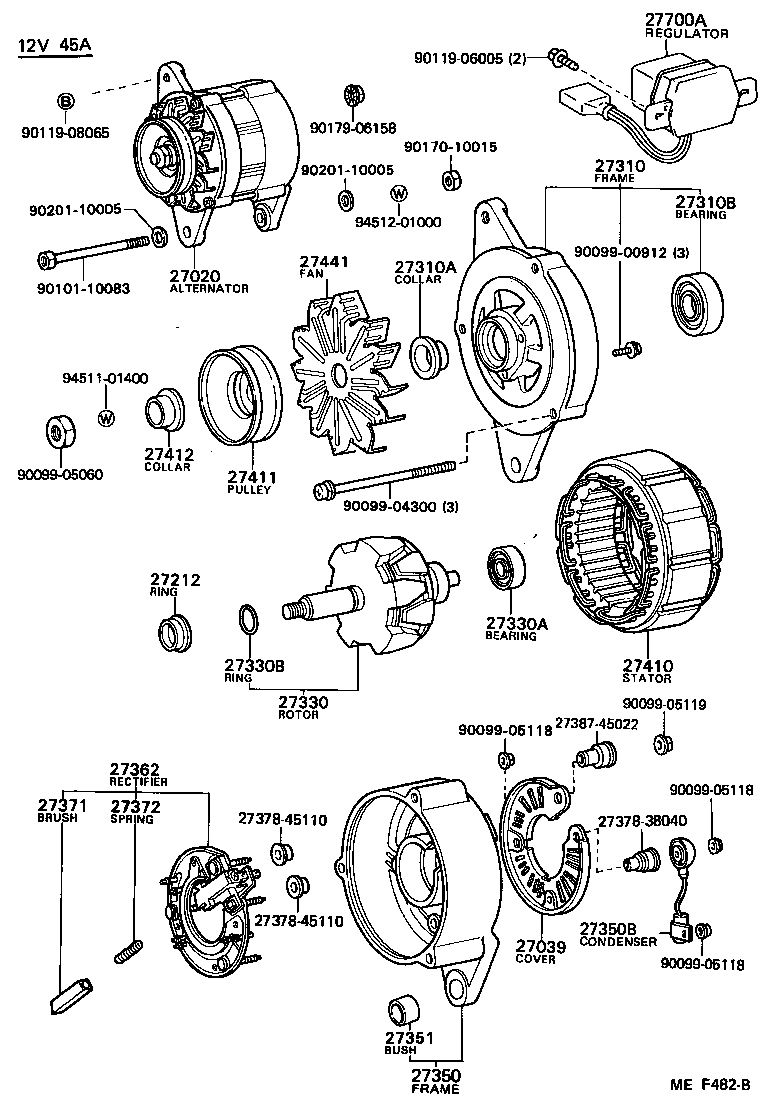 27060-35110 ALTERNATOR ASSY product image