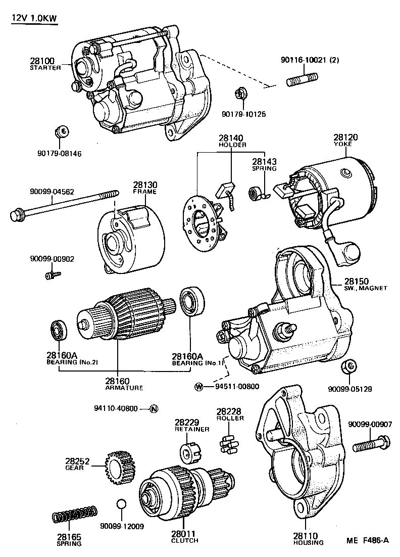 28150-56191 SWITCH ASSY, MAGNET STARTER product image