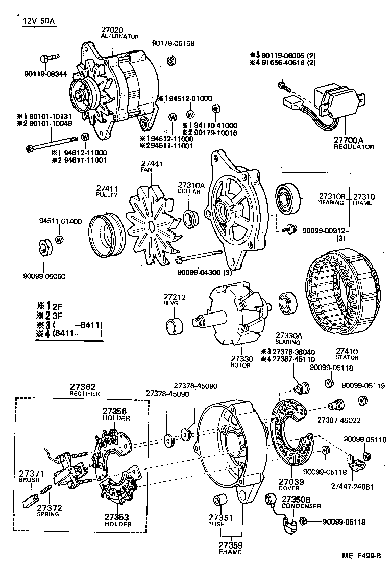 27020-68040 ALTERNATOR ASSY product image