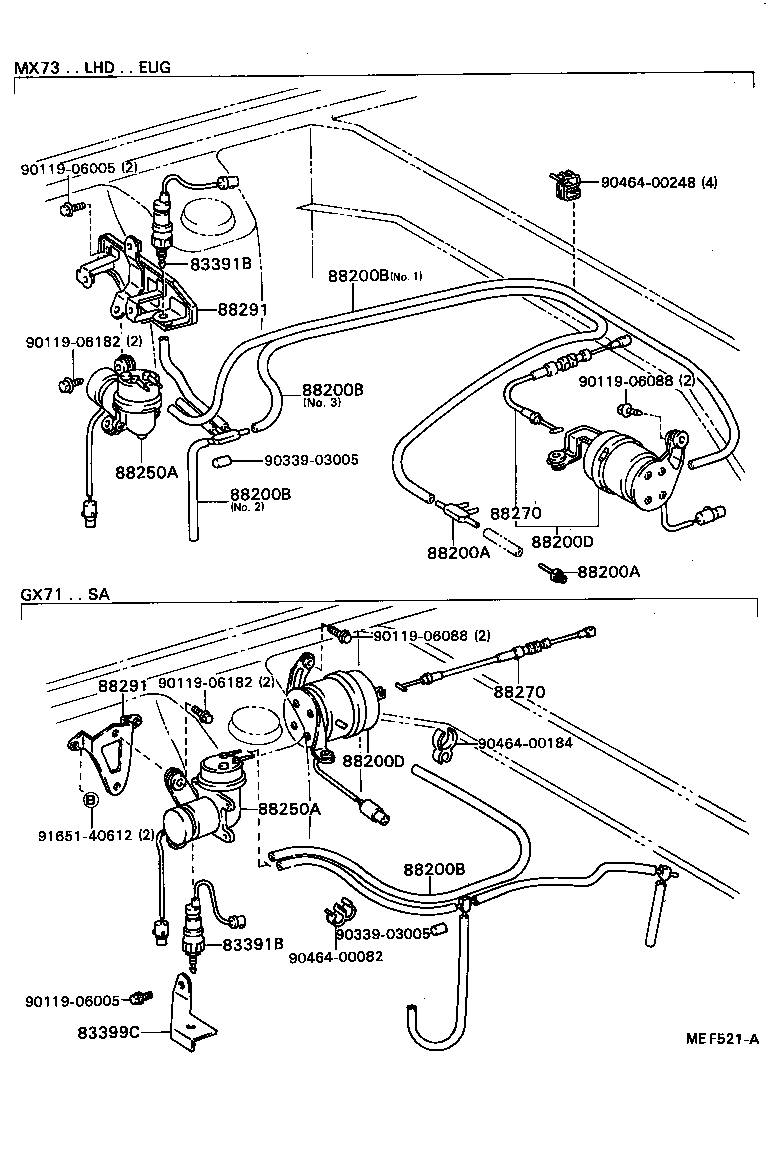83731-22011 CABLE ASSY, CRUISE CONTROL(AUTO DRIVE) product image