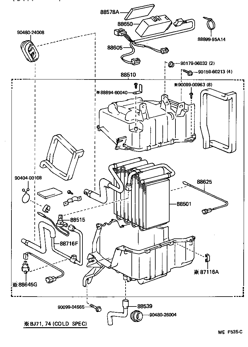 88510-90K02 UNIT ASSY, COOLER product image