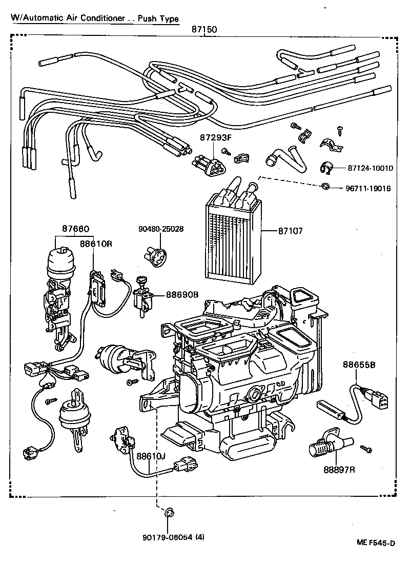 87150-22352 RADIATOR ASSY, HEATER product image