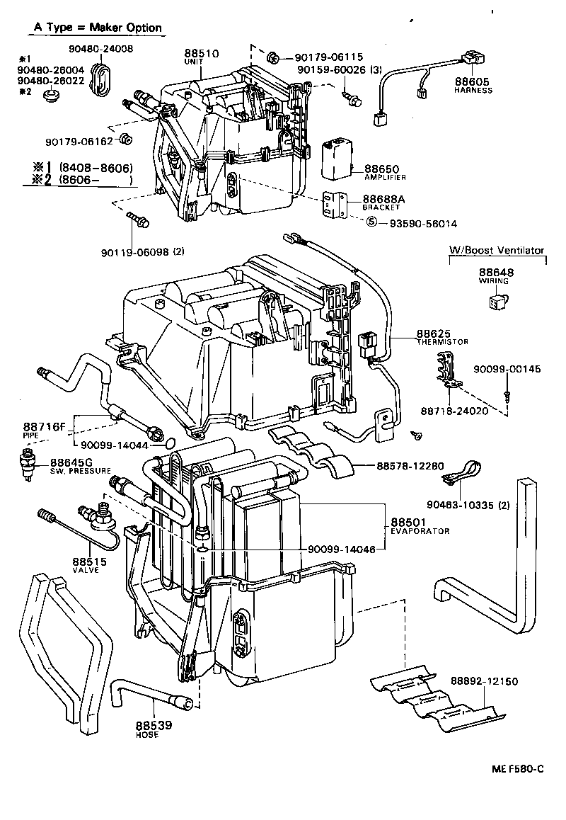 88605-16100 HARNESS SUB-ASSY, COOLER WIRING, NO.1 product image
