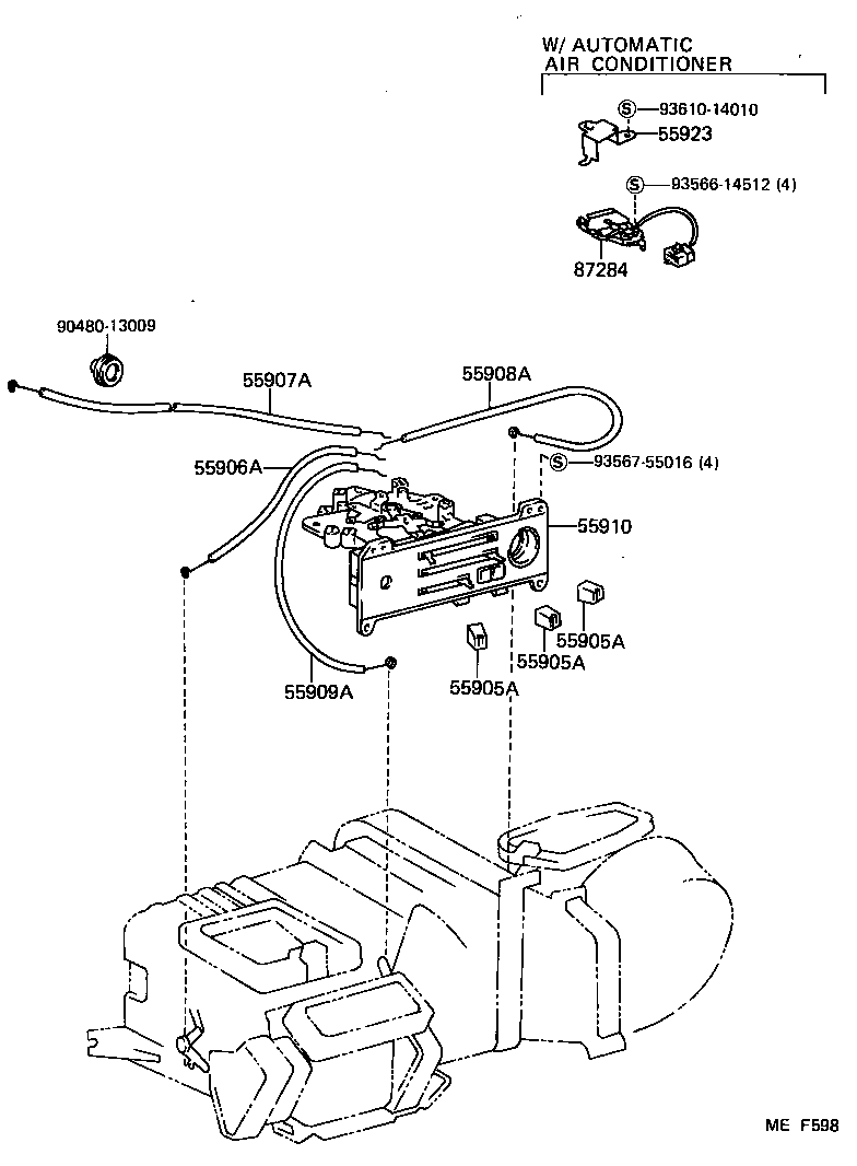 55910-17050 CONTROL ASSY, HEATER OR BOOST VENTILATOR product image