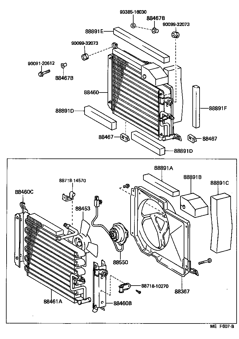 88463-10090 BRACKET, COOLER CONDENSER, NO.1 product image