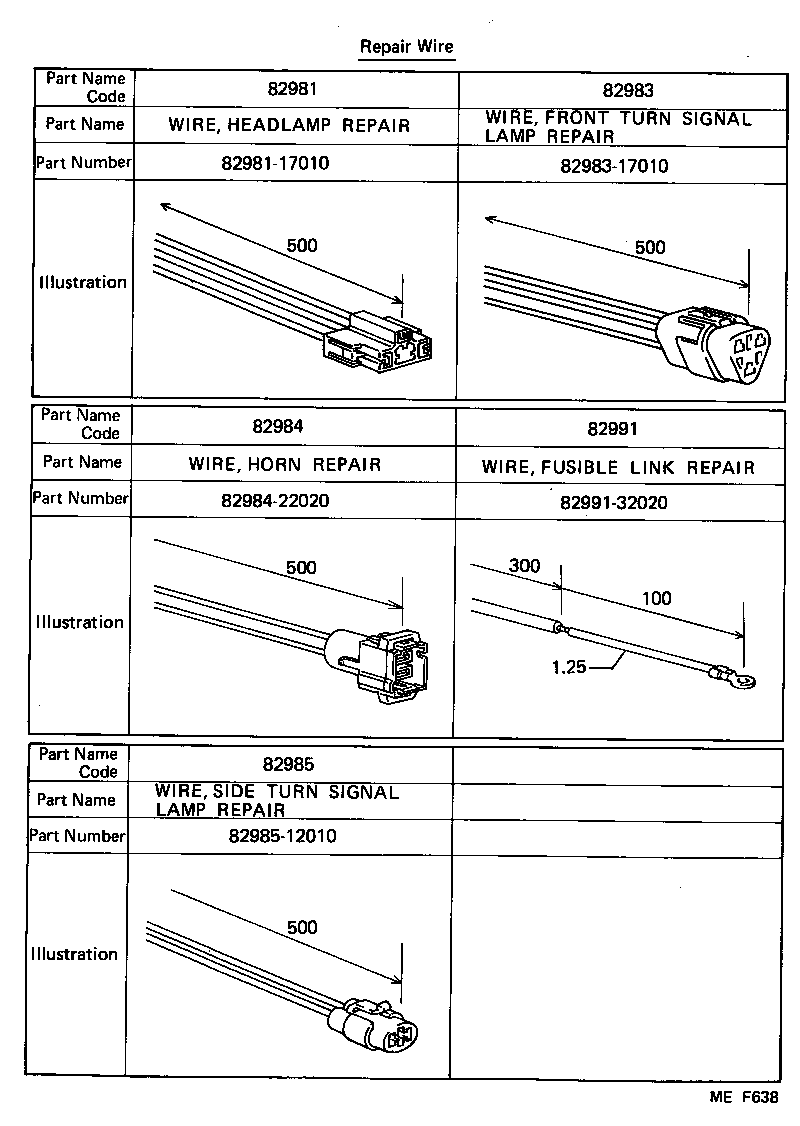 82151-17031 WIRE, FRONT DOOR, RH product image