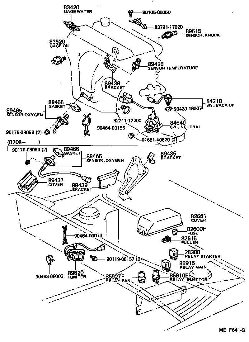 Toyota 89439-17011 BRACKET, SENSOR