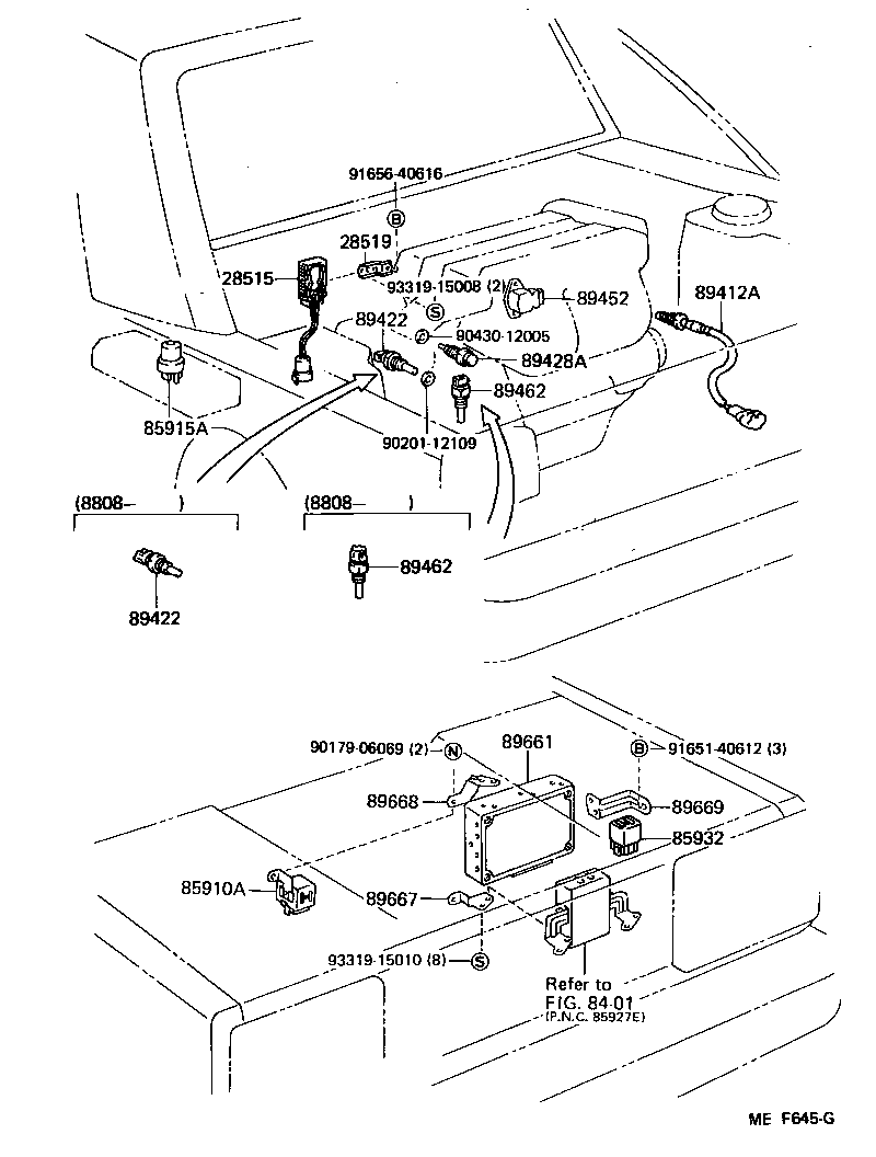 Toyota 28515-11010 RESISTOR, SOLENOID