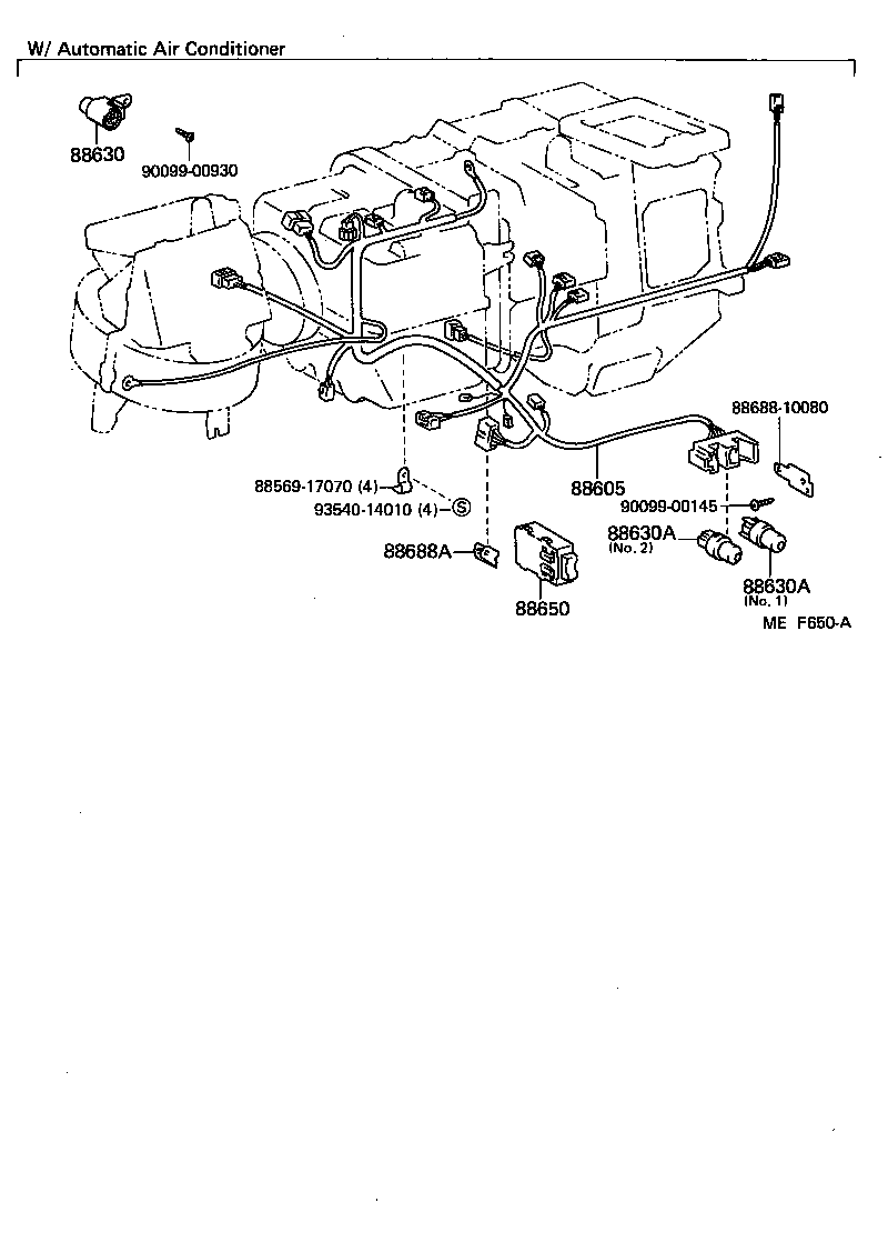 88605-10331 HARNESS SUB-ASSY, COOLER WIRING, NO.1 product image