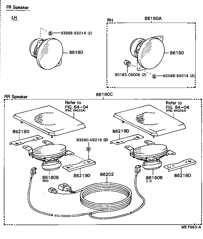 86160-19675 SPEAKER SET, REAR product image