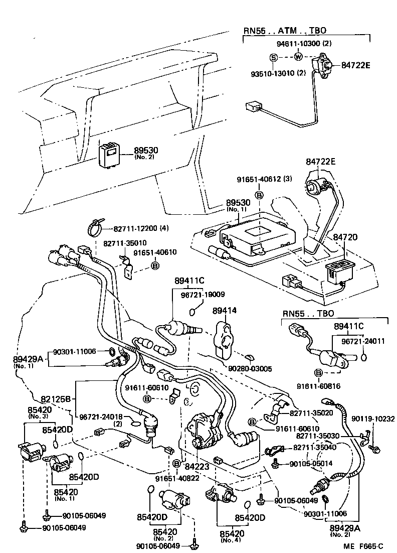 Toyota 84720-35020 SWITCH ASSY, PATTERN SELECT