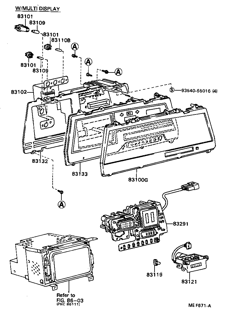 83131-24090 DIAL, METER, NO.1 product image