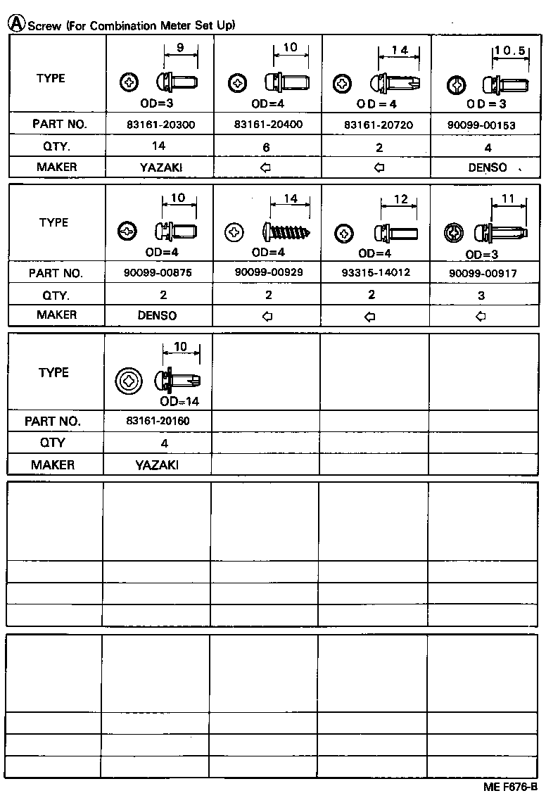 83110-89201 SPEEDOMETER ASSY product image