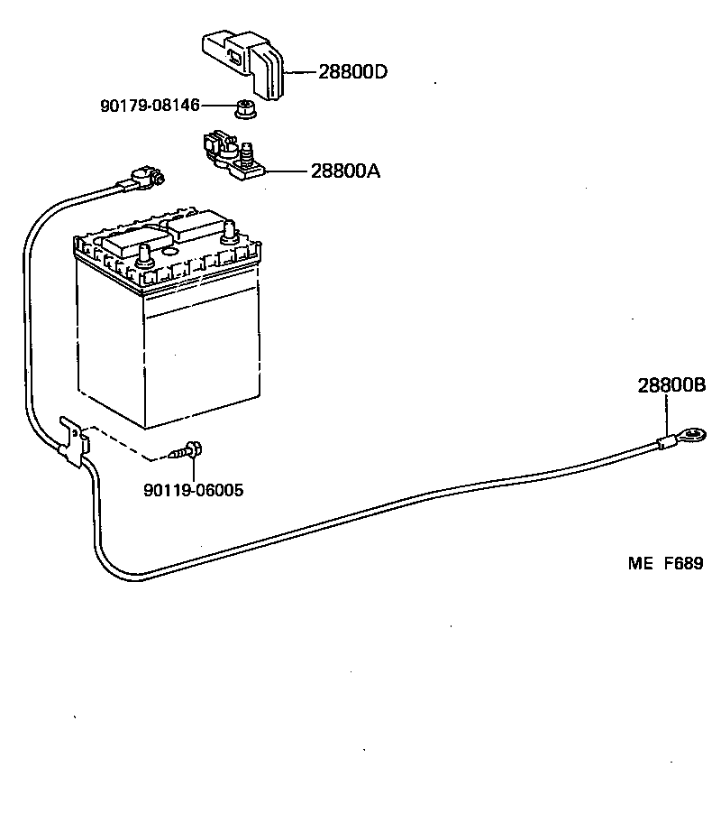82123-17040 CABLE, BATTERY TO GROUND product image