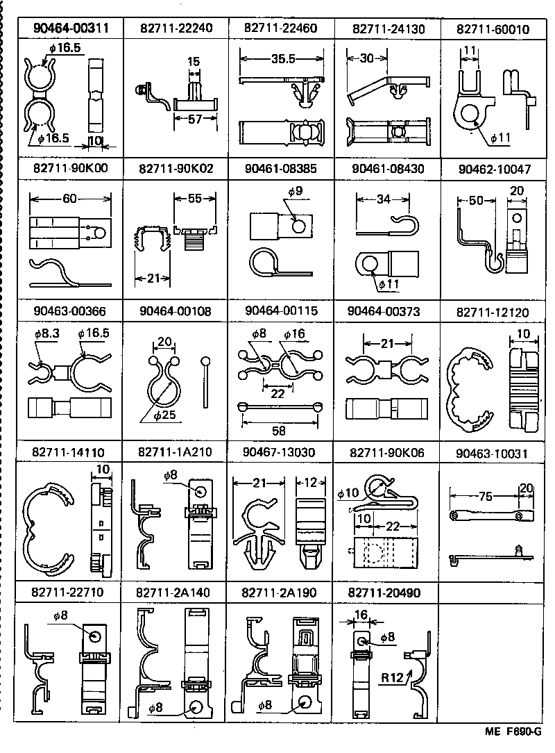 82142-90K02 WIRE, INSTRUMENT PANEL, NO.2 product image