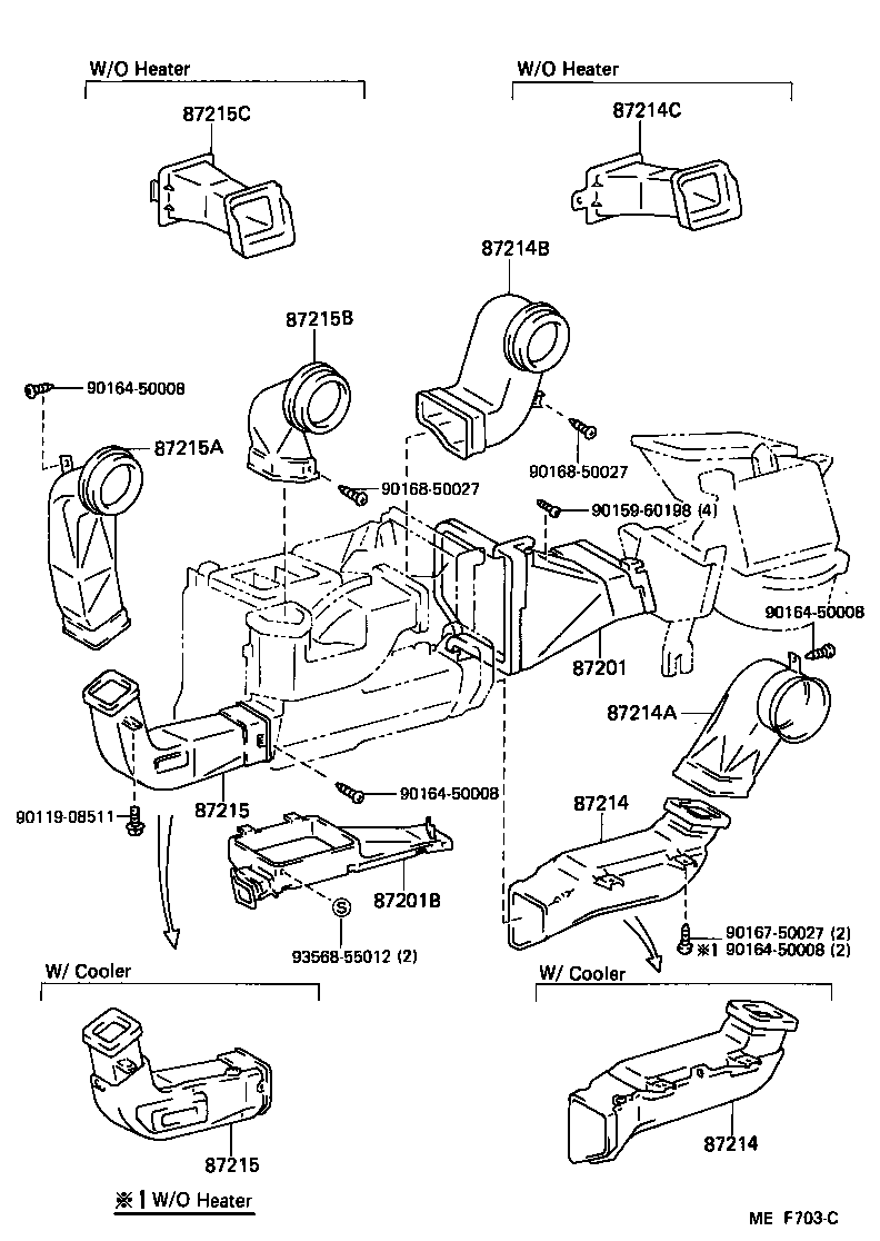 55832-90K00 DUCT, AIR, SIDE NO.4 RH product image