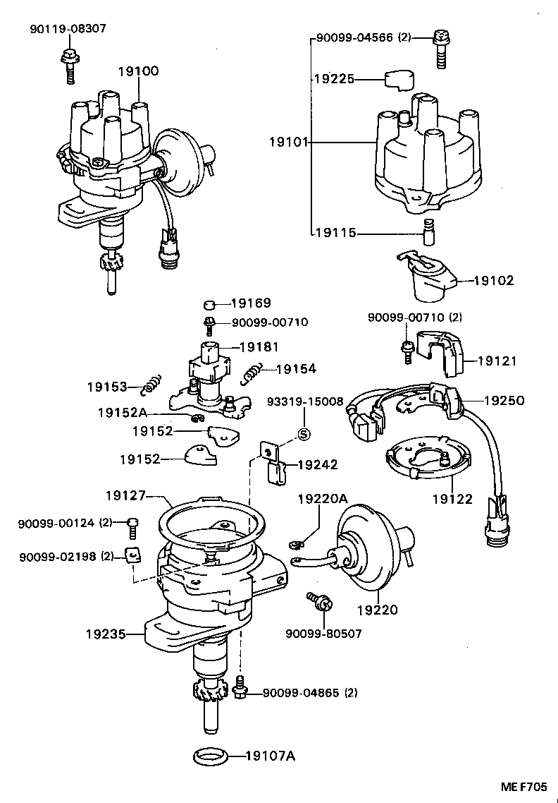 19100-35160 DISTRIBUTOR ASSY product image