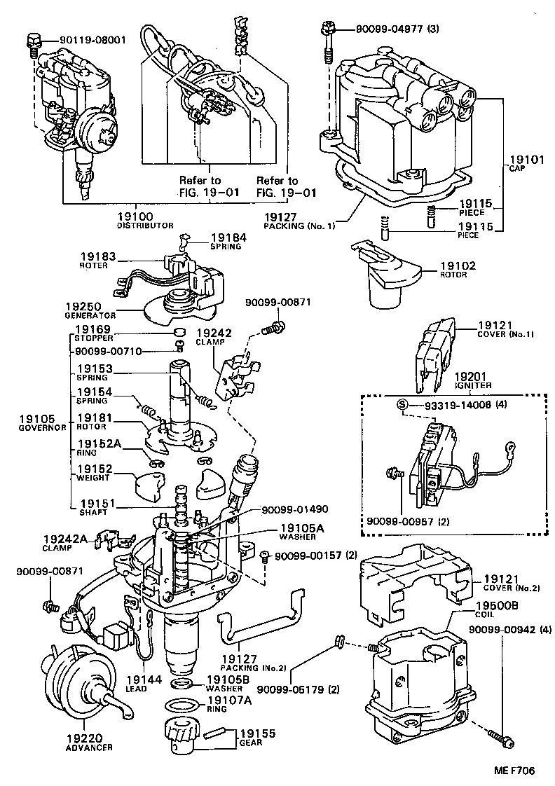 19100-35160 DISTRIBUTOR ASSY product image
