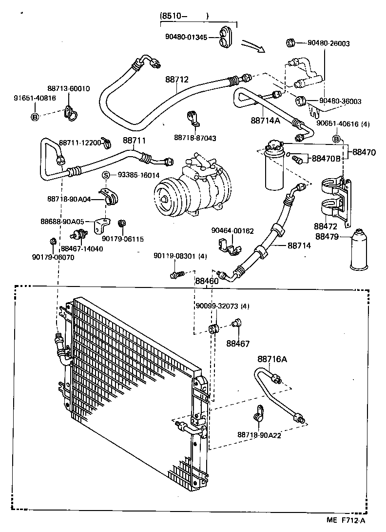 88578-90A02 PACKING A (FOR COOLER) product image
