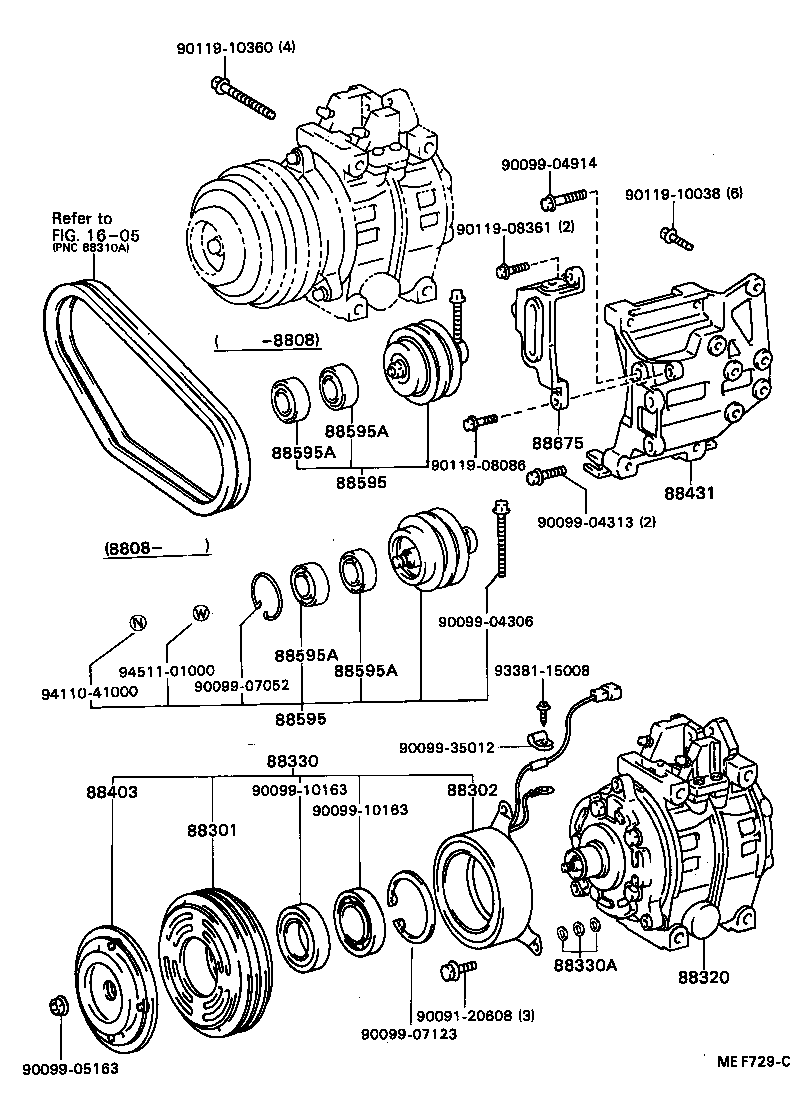 88412-36030 ROTOR SUB-ASSY, MAGNET CLUTCH product image