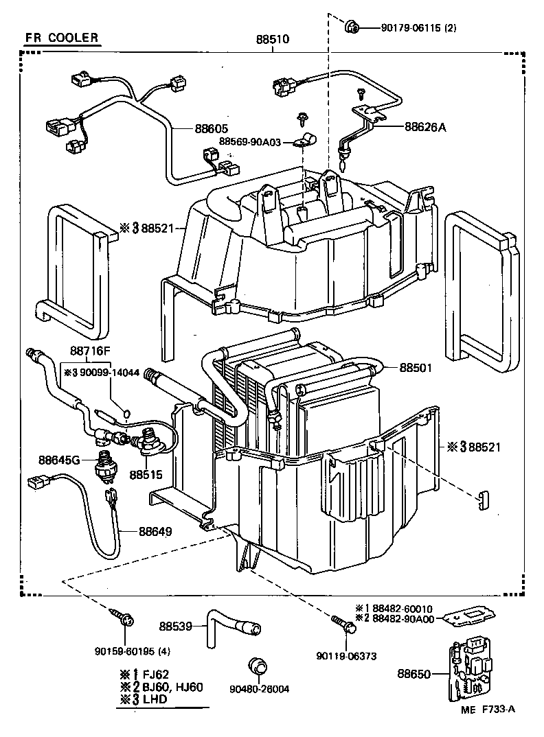 87104-90A05 MOTOR SUB-ASSY, COOLER BLOWER, NO.1 product image