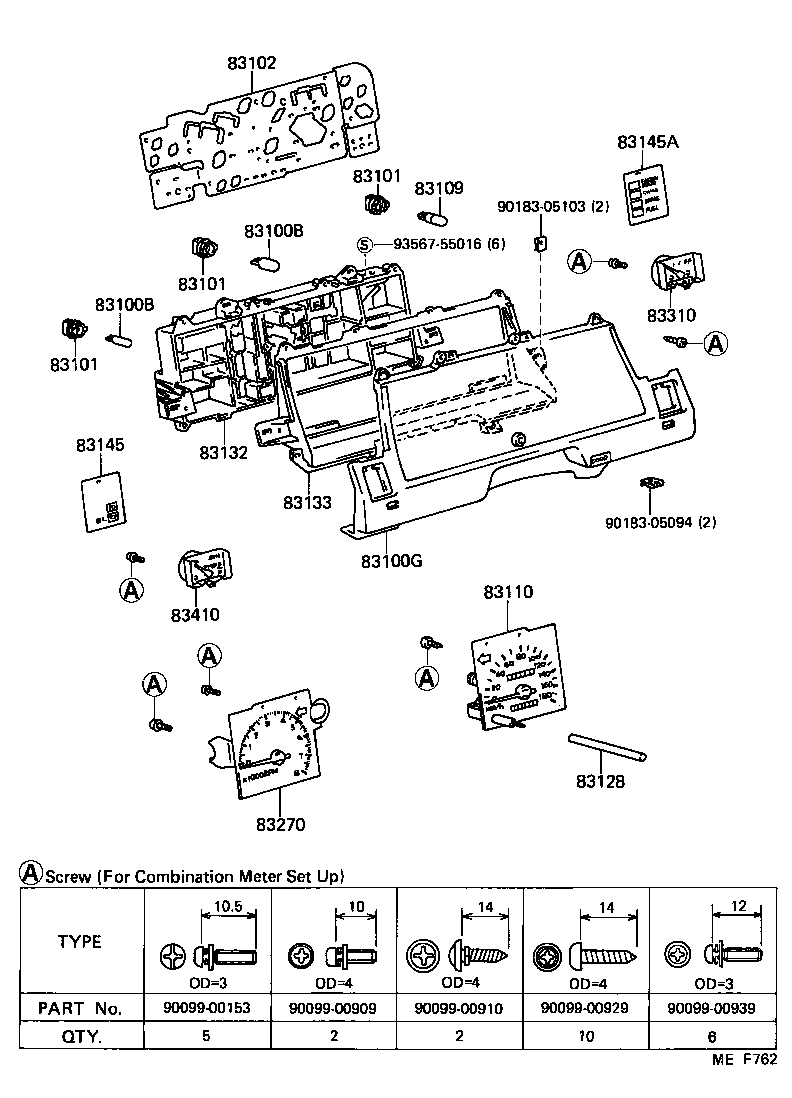 83243-12550 GAGE ASSY, FUEL RECEIVER product image