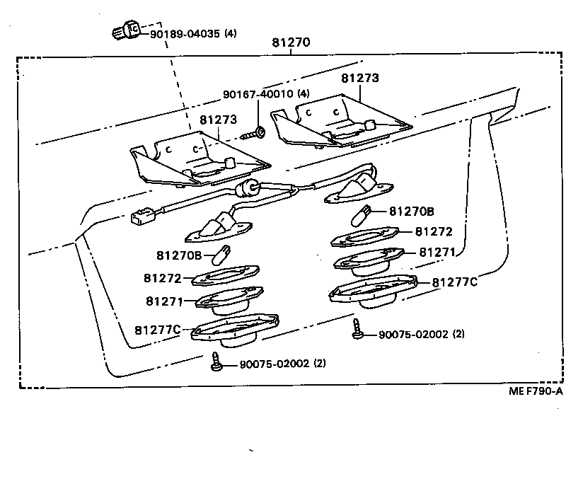 81271-12260 LENS, LICENSE PLATE LAMP product image