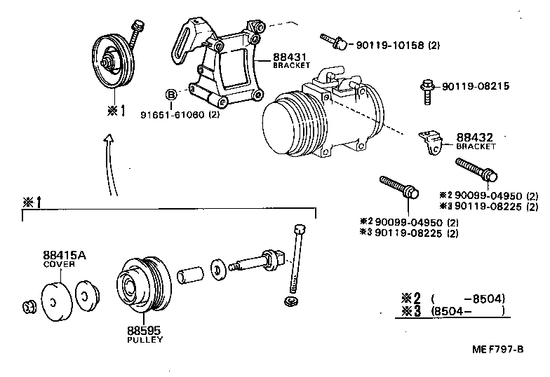 88440-26070 PULLEY ASSY, IDLE, NO.2 product image